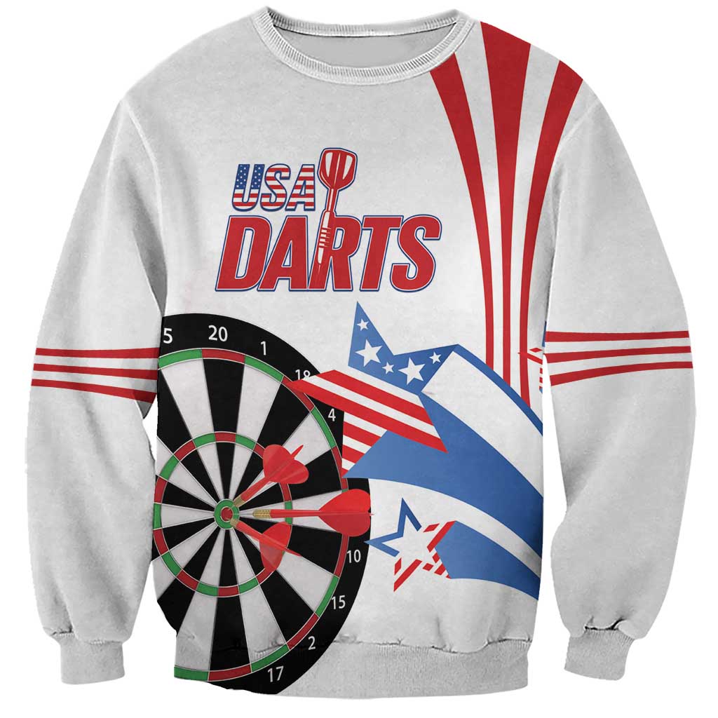 Custom United States Darts Sweatshirt USA Go Champions