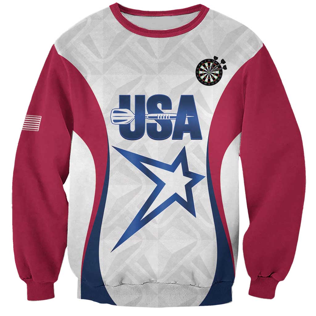 Custom United States Darts Sweatshirt Come On USA Curve Style