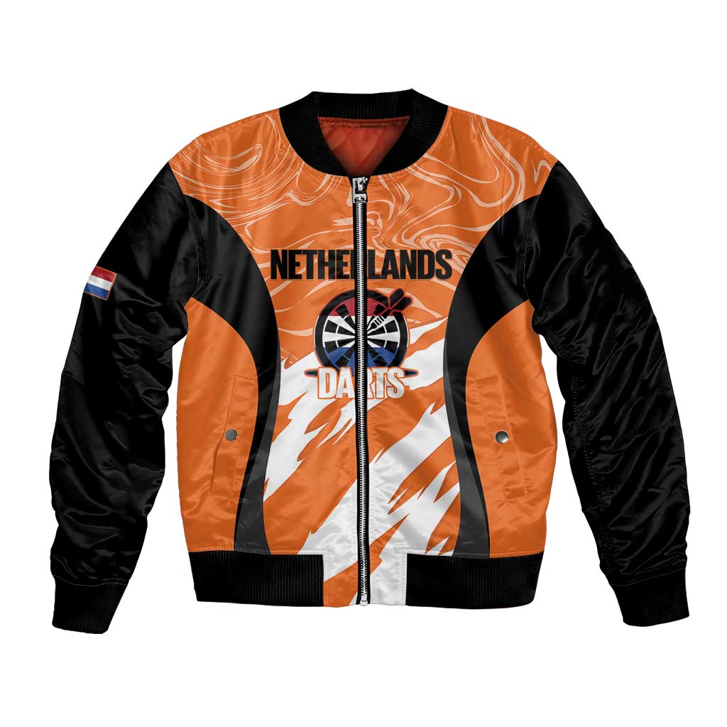 Custom Netherlands Darts Bomber Jacket Come On Holland