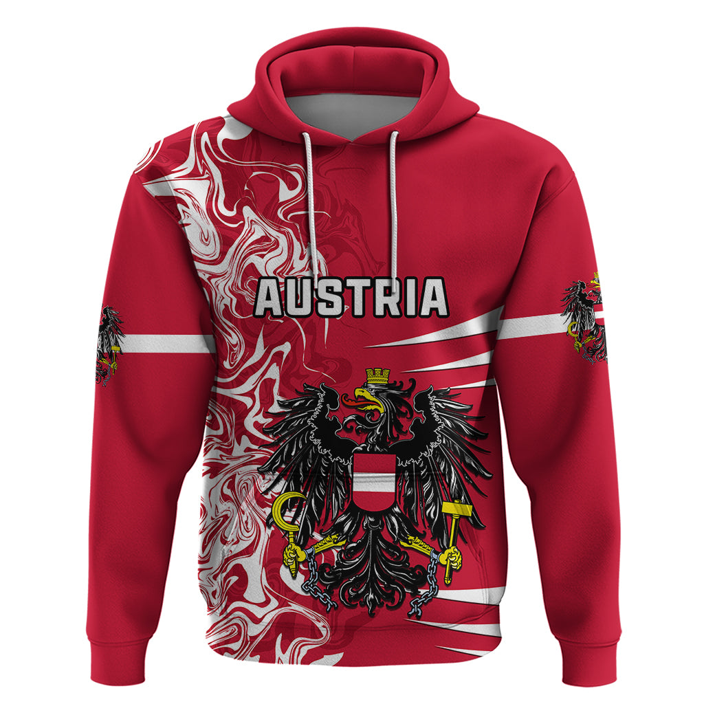 Austria Hoodie Austrian Coat Of Arms Simple Style - Wonder Print Shop