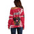 Austria Off Shoulder Sweater Austrian Coat Of Arms Simple Style - Wonder Print Shop