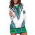 Africa Hoodie Dress African Dashiki Royal Turquoise Version - Wonder Print Shop