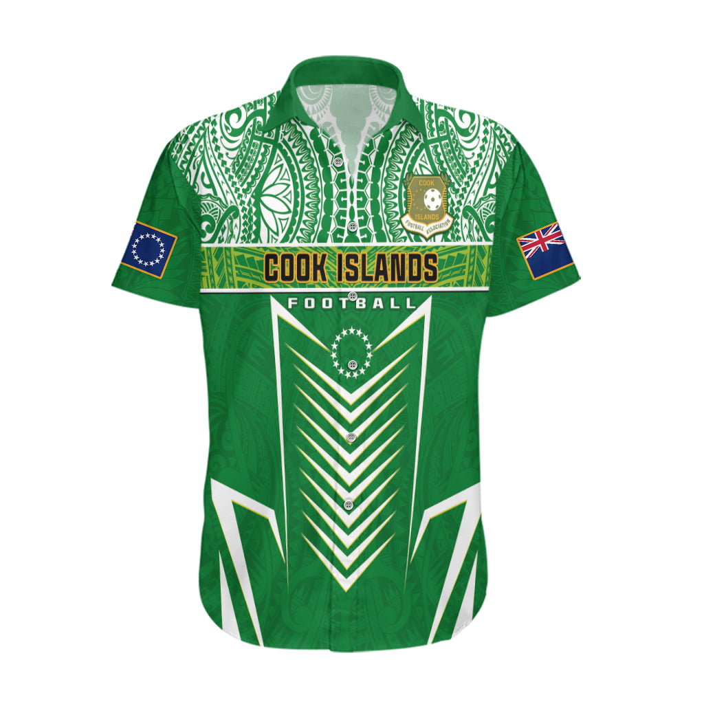 Cook Islands Football Hawaiian Shirt Go Kuki Airani Polynesian Sporty Style - Wonder Print Shop