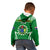 Cook Islands Football Kid Hoodie Go Kuki Airani Polynesian Sporty Style - Wonder Print Shop