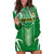 Personalised Cook Islands Football Hoodie Dress Go Kuki Airani Polynesian Sporty Style - Wonder Print Shop