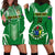 Personalised Cook Islands Football Hoodie Dress Go Kuki Airani Polynesian Sporty Style - Wonder Print Shop