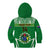 Personalised Cook Islands Football Kid Hoodie Go Kuki Airani Polynesian Sporty Style - Wonder Print Shop