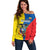 Ecuador Off Shoulder Sweater Ecuadorian Independence Day 10 August Proud - Wonder Print Shop