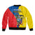 Ecuador Sleeve Zip Bomber Jacket Ecuadorian Independence Day 10 August Proud - Wonder Print Shop