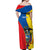 Custom Ecuador Off Shoulder Maxi Dress Ecuadorian Independence Day 10 August Proud - Wonder Print Shop