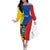 Custom Ecuador Off The Shoulder Long Sleeve Dress Ecuadorian Independence Day 10 August Proud - Wonder Print Shop