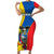 Custom Ecuador Short Sleeve Bodycon Dress Ecuadorian Independence Day 10 August Proud - Wonder Print Shop