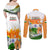 India Couples Matching Off Shoulder Maxi Dress and Long Sleeve Button Shirts Swatantra Diwas Happy Indian Independence Day - Wonder Print Shop