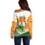 India Off Shoulder Sweater Swatantra Diwas Happy Indian Independence Day - Wonder Print Shop