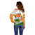 India Off Shoulder Sweater Swatantra Diwas Happy Indian Independence Day - Wonder Print Shop