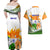 Custom India Couples Matching Off Shoulder Maxi Dress and Hawaiian Shirt Swatantra Diwas Happy Indian Independence Day - Wonder Print Shop