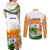 Custom India Couples Matching Off Shoulder Maxi Dress and Long Sleeve Button Shirts Swatantra Diwas Happy Indian Independence Day - Wonder Print Shop