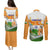 Custom India Couples Matching Puletasi Dress and Long Sleeve Button Shirts Swatantra Diwas Happy Indian Independence Day - Wonder Print Shop