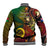 Vanuatu and Australia Baseball Jacket Vanuatuan Polynesian Mix Aussie Aboriginal Art - Wonder Print Shop