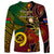 Vanuatu and Australia Long Sleeve Shirt Vanuatuan Polynesian Mix Aussie Aboriginal Art - Wonder Print Shop