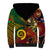 Vanuatu and Australia Sherpa Hoodie Vanuatuan Polynesian Mix Aussie Aboriginal Art - Wonder Print Shop