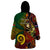 Vanuatu and Australia Wearable Blanket Hoodie Vanuatuan Polynesian Mix Aussie Aboriginal Art - Wonder Print Shop