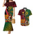 Vanuatu and Papua New Guinea Couples Matching Mermaid Dress And Hawaiian Shirt Vanuatuan With PNG Polynesian Pattern - Wonder Print Shop