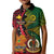 Vanuatu and Papua New Guinea Kid Polo Shirt Vanuatuan With PNG Polynesian Pattern - Wonder Print Shop