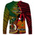 Vanuatu and Papua New Guinea Long Sleeve Shirt Vanuatuan With PNG Polynesian Pattern - Wonder Print Shop