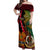 Vanuatu and Papua New Guinea Off Shoulder Maxi Dress Vanuatuan With PNG Polynesian Pattern - Wonder Print Shop