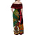 Vanuatu and Papua New Guinea Off Shoulder Maxi Dress Vanuatuan With PNG Polynesian Pattern - Wonder Print Shop