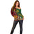 Vanuatu and Papua New Guinea Off Shoulder Sweater Vanuatuan With PNG Polynesian Pattern - Wonder Print Shop