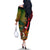 Vanuatu and Papua New Guinea Off The Shoulder Long Sleeve Dress Vanuatuan With PNG Polynesian Pattern - Wonder Print Shop