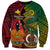 Vanuatu and Papua New Guinea Sweatshirt Vanuatuan With PNG Polynesian Pattern - Wonder Print Shop