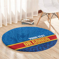 DR Congo Basketball Custom Round Carpet 2026 Go Leopards
