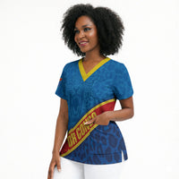DR Congo Basketball Custom Scrub Top 2026 Go Leopards