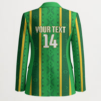 Mali Basketball Custom Blazer Mud Cloth Bogolan Pattern