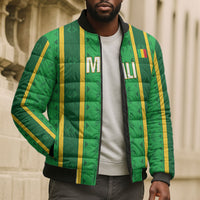 Mali Basketball Custom Bomber Puffer Jacket Mud Cloth Bogolan Pattern