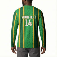Mali Basketball Custom Button Sweatshirt Mud Cloth Bogolan Pattern