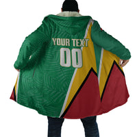 Guyana Basketball Custom Cloak Tropical Leaves Flag Style