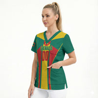 Grenada Basketball Custom Scrub Top Go Island of Spice