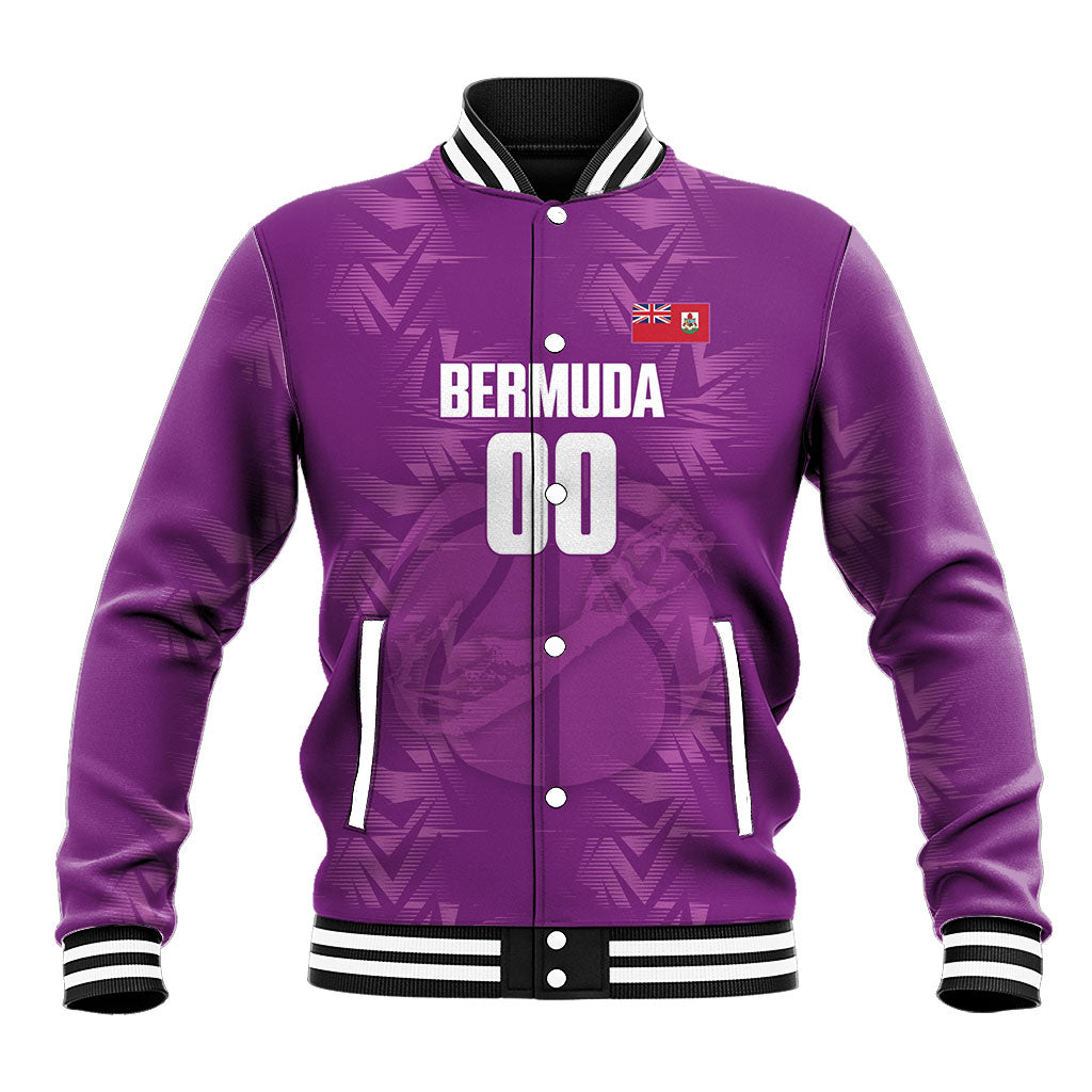 Bermuda Basketball Custom Baseball Jacket Bermudian Map Sporty Style