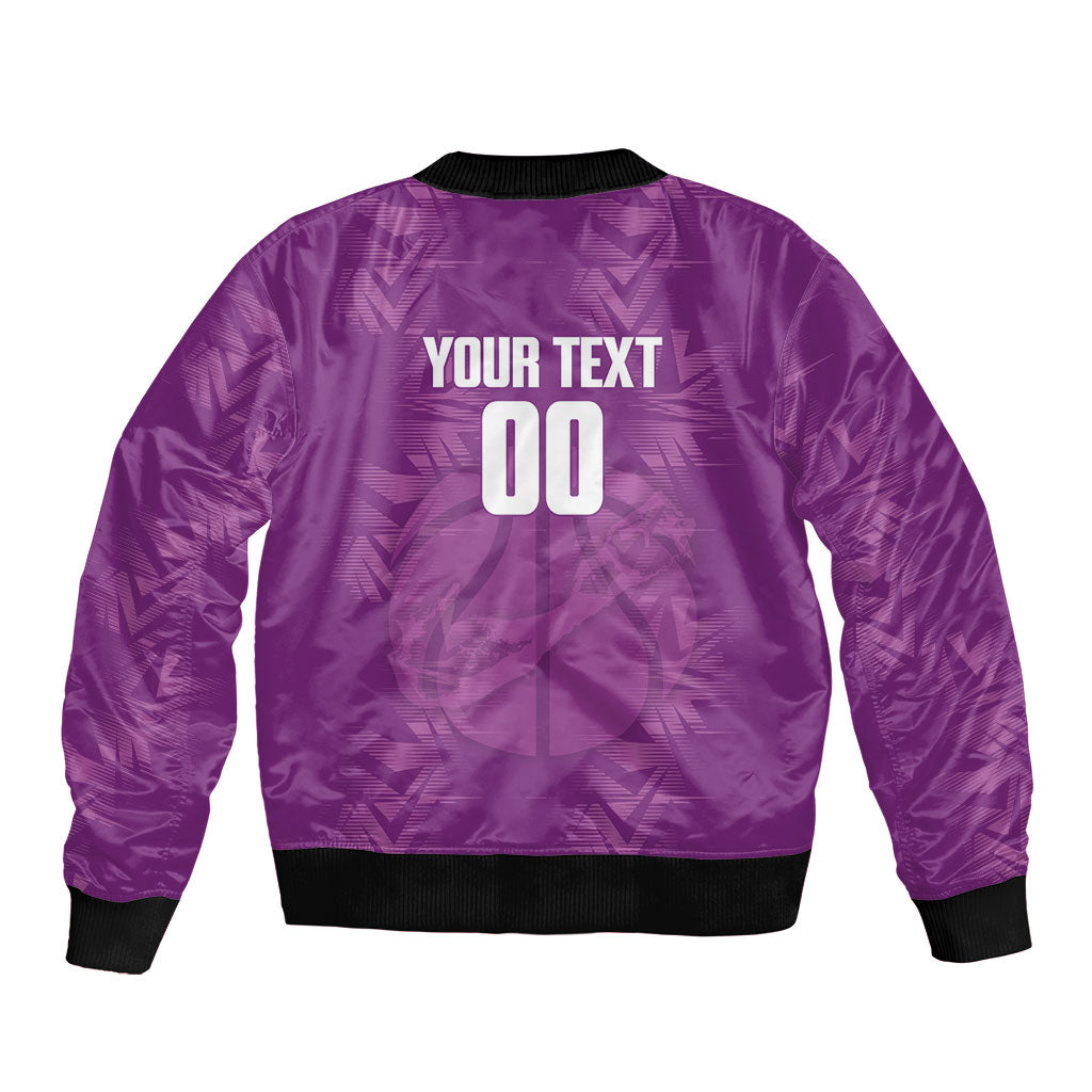 Bermuda Basketball Custom Bomber Jacket Bermudian Map Sporty Style