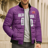 Bermuda Basketball Custom Bomber Puffer Jacket Bermudian Map Sporty Style