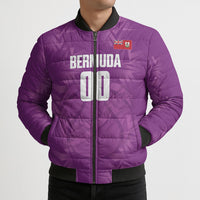 Bermuda Basketball Custom Bomber Puffer Jacket Bermudian Map Sporty Style