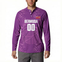 Bermuda Basketball Custom Button Sweatshirt Bermudian Map Sporty Style