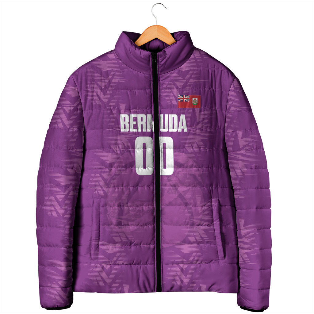Bermuda Basketball Custom Padded Jacket Bermudian Map Sporty Style