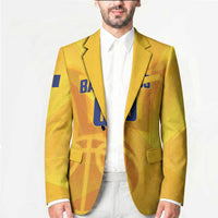 Barbados Basketball Custom Blazer Barbadian Trident Yellow Version