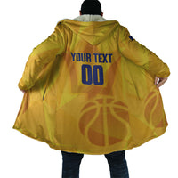 Barbados Basketball Custom Cloak Barbadian Trident Yellow Version