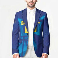 Barbados Basketball Custom Blazer Barbadian Trident Blue Version